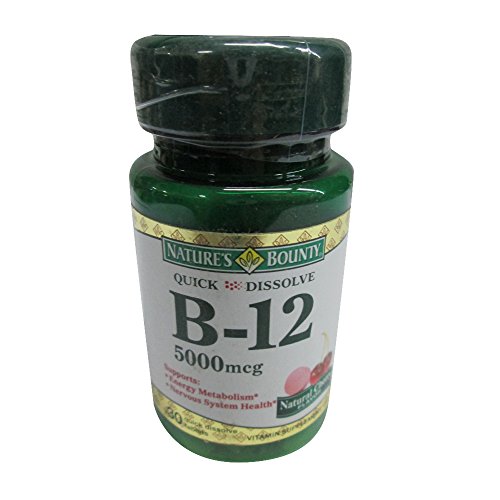 Recompensa 5000mcg de vitamina B-12, sublinguales de la naturaleza, 30 comprimidos (paquete de 3)