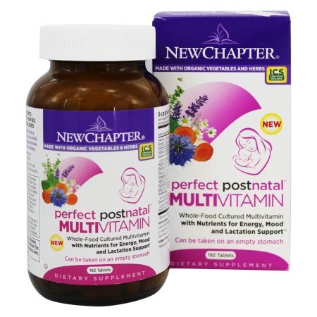 New Chapter - Perfecto postnatal de multivitaminas - 192 Tabletas
