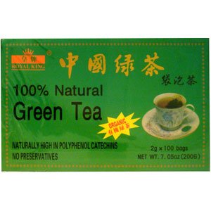 Té verde orgánico de Royal King - 100 bolsas