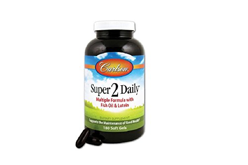 Carlson Super-2-diariamente, vitaminas y minerales, cápsulas de 120