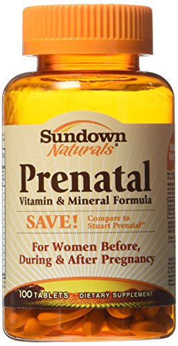 Sundown Naturals Prenatal, 100 comprimidos