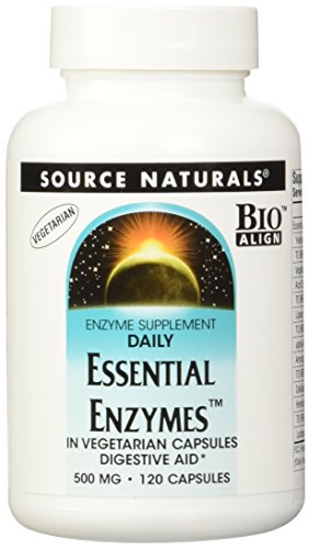 Source Naturals enzimas esenciales diarias--500 mg - 120 cápsulas vegetarianas