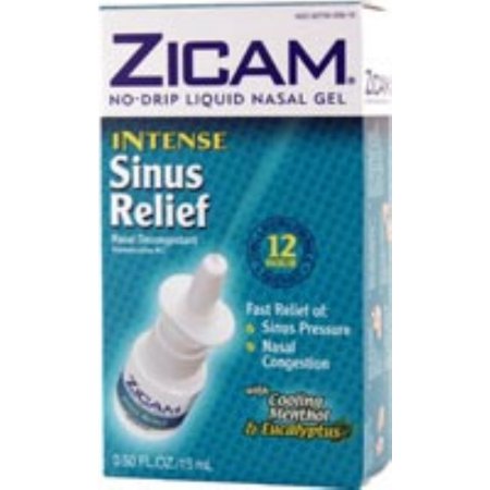 Zicam Intense Relief Sinus Liquid Nasal Gel 050 oz (Pack de 3)