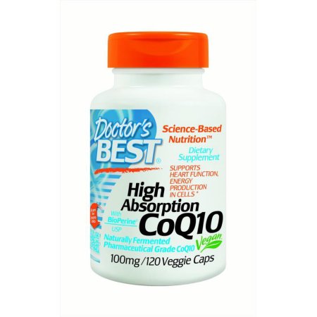 Doctor's Best Alta absorción CoQ10 100 mg, cápsulas vegetales, 120 Ct