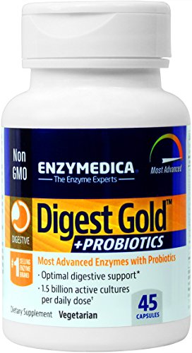 Avanzado de Enzymedica - Digest Gold + probióticos, enzimas digestivas con probióticos, 45 cápsulas (FFP)