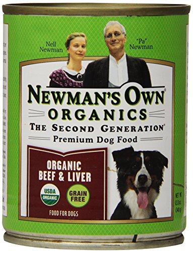 Orgánicos carne de Newman de hígado libre de grano para perros, latas (Pack de 12) de 12 onzas
