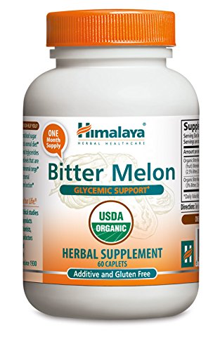 Himalaya orgánica Bitter melón/Karela, 60 cápsulas para glucemia, pancreático apoyo y control de peso 660mg