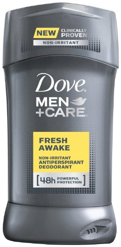 Dove Men + Care antitranspirante y desodorante, fresco despertar 2,7 onzas