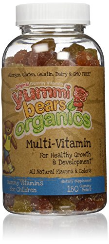 Multi vitaminas y minerales - 180 osos Gummy Yummi osos materia orgánica infantil