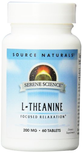 Source Naturals L-teanina tabletas, 200 mg, 60 cuenta