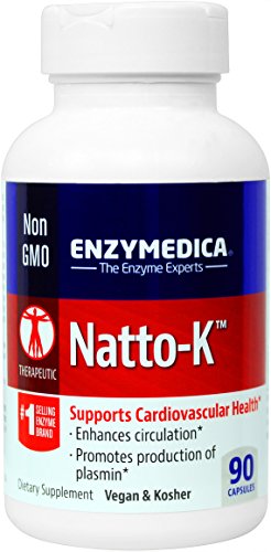 Enzymedica - Natto-K, apoya la Salud Cardiovascular, 90 cápsulas