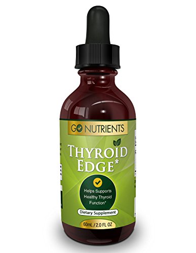 Borde de tiroides - mejor suplemento para soporte de hipotiroidismo - concentrado y potente - grande 2 Oz botella