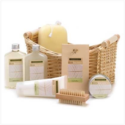 Koehler Eco Balance limoncillo eucalipto belleza baño Essentials Spa colecciones Body Wash loción crema exfoliante cesta caja