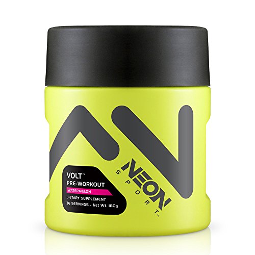 Neon Sport voltios creatina libre Preworkout con Beta alanina, sandía, cuenta 36 180g