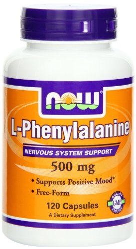 AHORA alimentos L-fenilalanina 500mg, 120 cápsulas