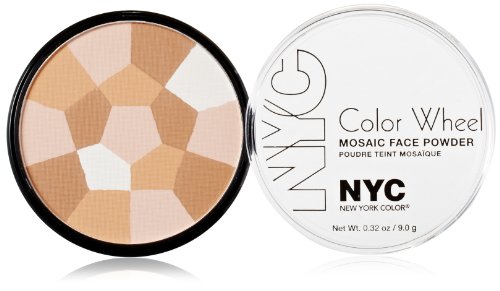Nueva York rueda mosaico cara polvo de Color, marcador translúcido resplandor, Onza 0,32