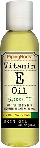 Vitamina E piel Natural puro aceite 5000 IU - 4 onzas 4 onzas líquido