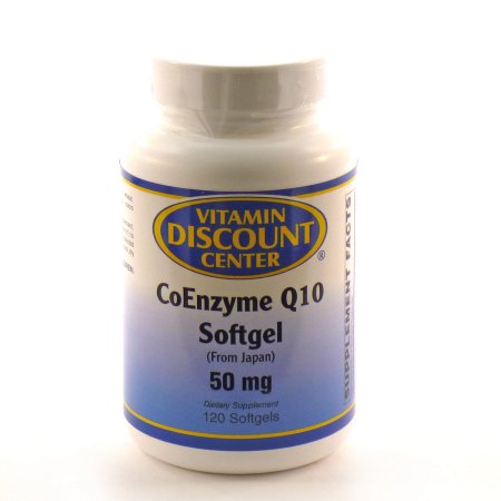 Coenzima Q10 50 mg por Vitamin Discount Center - 120 Cápsulas Blandas CoQ10