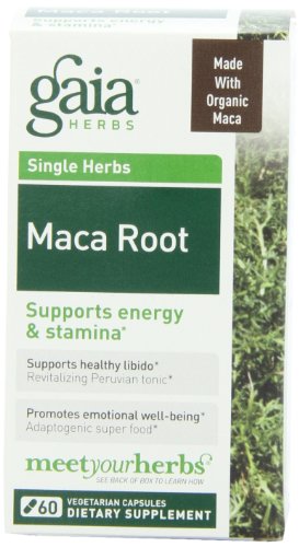 Gaia hierbas raíz de Maca, 60 cápsulas vegetarianas