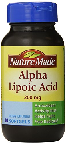 Naturaleza alfa lipoico ácido cápsula, 200 mg, 30 cuenta