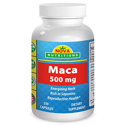 Maca 500 mg 250 cápsulas por Nova nutriciones