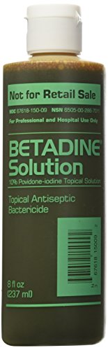 Betadine solución antiséptica, 8 fl oz
