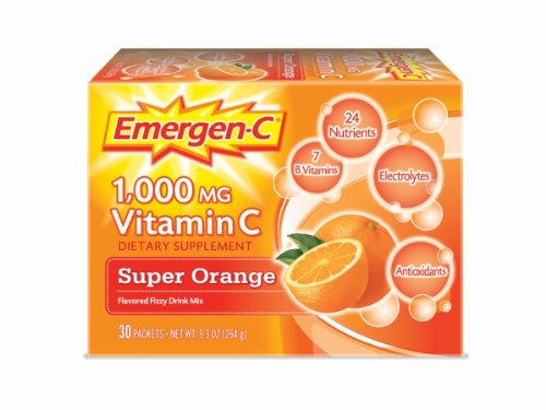 Emergen-C Super naranja, 1000 mg de vitamina C, 0,32 onza, 30-cuenta