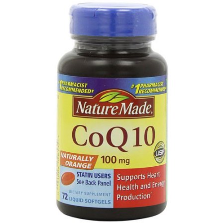 Nature Made CoQ10 100 mg Naturalmente Suplemento Naranja dietética Softgels líquidos - 72 CT