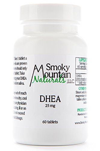 Niveles hormonales DHEA 25 Mgs (60 comprimidos 2 meses suministro) Boost, lucha contra el envejecimiento, mejorar la fortaleza ósea y funciones sexuales. Considerada como la hormona de la extensión de la vida! No GMO soja-libre, libre de Gluten, sin lácte