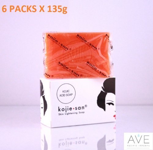 Kojie San piel Lightening jabón 135g grande (6-Pack)