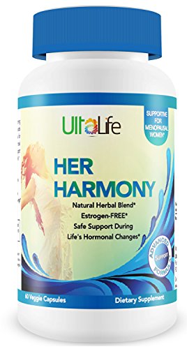 'Su armonía' es la menopausia suplemento--estrógeno libre apoyo Hormonal complejo el #1 mejor de las mujeres para el síndrome premenstrual, menstruación, menopausia precoz, perimenopausia y menopausia durante los cambios hormonales de la vida--con Cohosh 