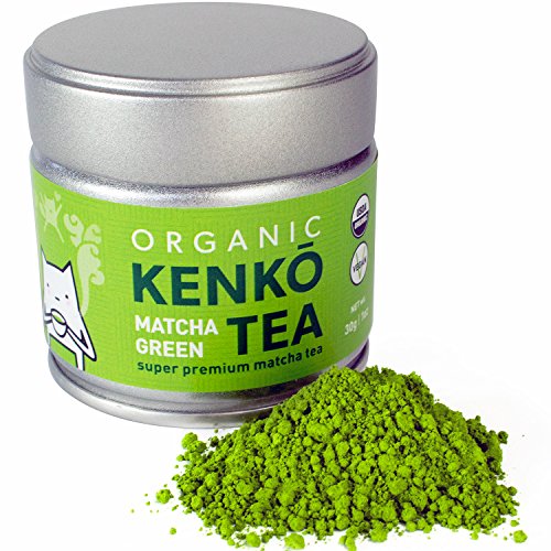 KENKO Matcha té verde polvo [USDA orgánico] Ceremonial calidad Premium - lata japonesa 30g [1.06 oz]