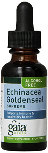 Botella Supremo, libre de Alcohol, 1 onza de Echinacea Goldenseal hierbas Gaia
