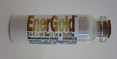 EnerGold ® Platinum-plata-basado en el oro monoatómico oro!.1 oz (2,83 gramos) frasco - espumoso ORMUS - sin sal! Ningún tinte!