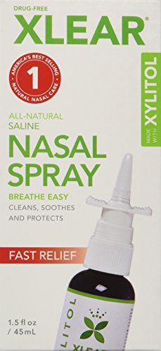 Aerosol Nasal de XLEAR, 1,5 onzas, solución salina Natural y xilitol hidratante cuidado del seno