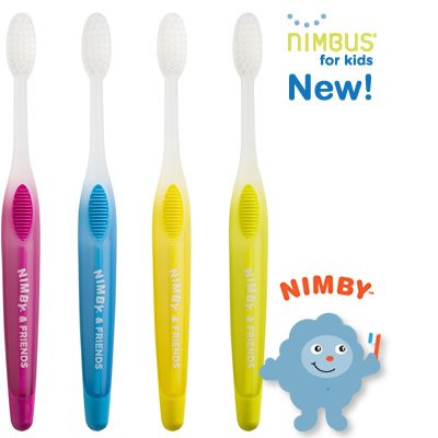 Pack de cepillo de dientes Nimbus NIMBY infantil de 4 colores varían