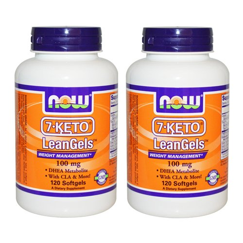 Ahora alimentos LeanGel de 7-KETO 100 mg 120 cápsulas 2 Pack