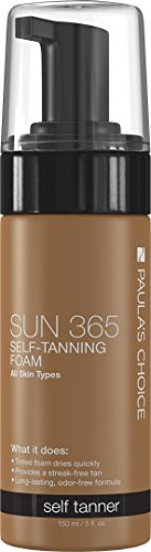Opción de Paula sol 365 espuma autobronceadora para rostro y cuerpo - todo tipo - 5 oz de piel