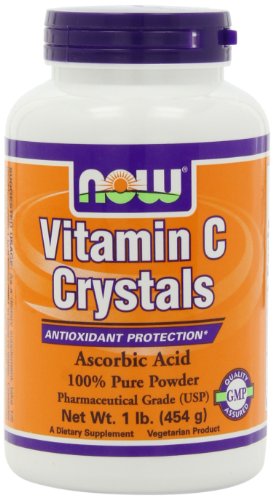 AHORA alimentos vitamina C cristales, ácido ascórbico, 1 libra