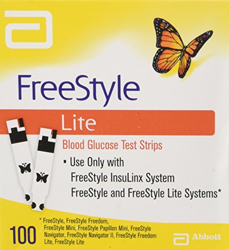 Tiras de prueba freeStyle Lite glucosa - 100 ct.