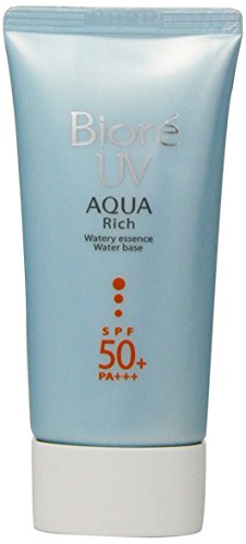 Biore Sarasara Uv Aqua esencia Waterly rico protector solar 50g Spf50 + Pa +++ para cara y cuerpo de Bioré