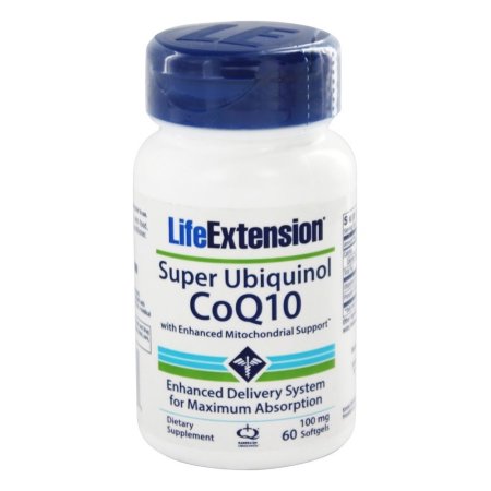 Life Extension - Súper CoQ10 ubiquinol Con soporte mejorado mitocondrial 100 mg. - 60 Cápsulas Blandas