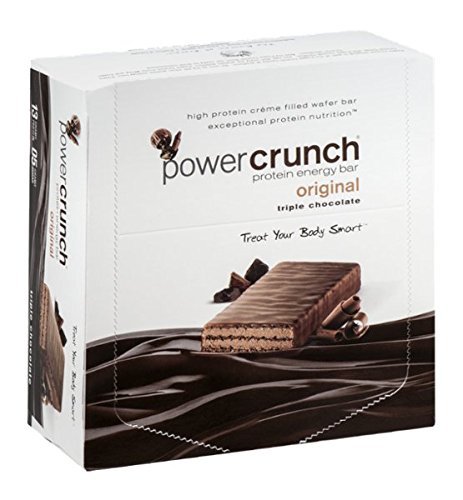 Potencia Crunch Triple Chocolate, barra de 1,4 onzas, cuenta 12