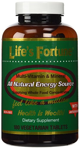 Fortune ® multivitamínico y Mineral de la vida fuente de energía Natural suministra alimentos concentrados - 180 Tabs