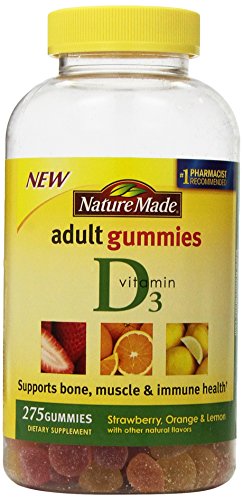 Nature Made vitamina D3 Gummies adultos - 275 gomitas