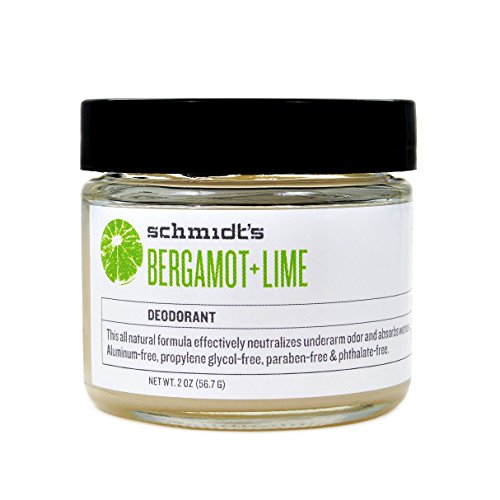 Desodorante de Schmidt - bergamota y Lima (protección todo el día y la relevación de la humedad; Aluminum-Free)