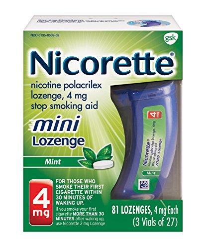 Nicorette mini nicotina pastilla menta 4 mg dejar de fumar ayuda 81 cuenta