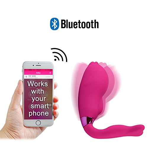 Vibrador de Bluetooth Smart; Dog® DOLY recargable impermeable 100% potentes consoladores masajeadores clítoris punto G vibradores lujo juguetes adultos del sexo de Tracy