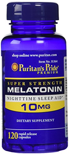 Mg de Puritan Pride Super fuerza rápida liberación cápsulas melatonina 10--2 botellas cada uno de cuenta 120
