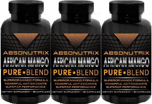 3 botellas - Absonutrix Mango africano puro - 270 que adelgaza cápsulas Total - la fórmula de pérdida de peso más eficaz disponible hoy!